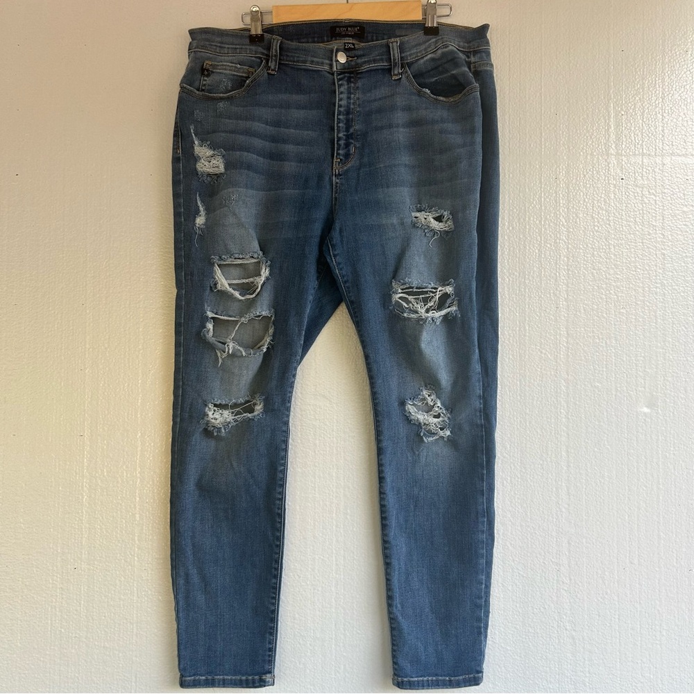Judy Blue Colby Skinny Fit Distressed Jeans Women’s‎ Size 2X